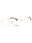 028 - shiny rose gold/clear demo lens