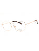 028 - shiny rose gold/clear demo lens