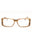 060 - beige horn/clear/blue-light block lens