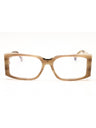 060 - beige horn/clear/blue-light block lens