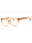 045 - shiny light brown/clear demo lens