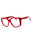 066 - shiny red/clear demo lens