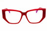 066 - shiny red/clear/blue-light block lens