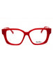 066 - shiny red/clear demo lens