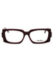 069 - shiny bordeaux/clear demo lens