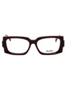 069 - shiny bordeaux/clear demo lens