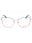 028 - shiny rose gold/clear demo lens