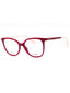 069 - shiny bordeaux/clear demo lens