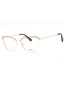 033 - pink gold/clear demo lens