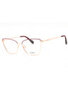 033 - pink gold/clear demo lens