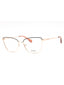028 - shiny rose gold/clear demo lens