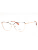 028 - shiny rose gold/clear demo lens