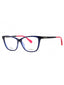 090 - shiny blue/clear demo lens