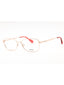 028 - shiny rose gold/clear demo lens
