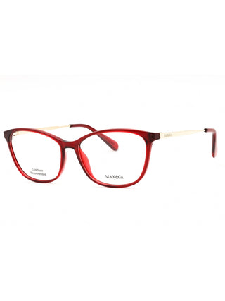 Max & Co. MO5083 eyeglasses featuring a sleek, lightweight acetate frame in a classic rectangular shape.