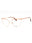 033 - pink gold/clear demo lens