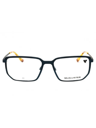 McAllister MC4531 eyeglasses featuring a sleek, lightweight black metal frame with a classic rectangular design.