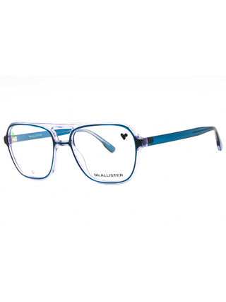 McAllister MC4534 eyeglasses featuring a sleek, lightweight black metal frame with a modern rectangular design.