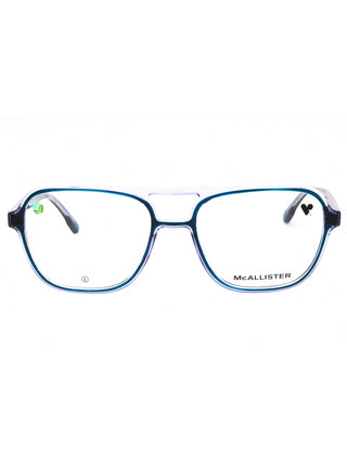 McAllister MC4534 eyeglasses featuring a sleek, lightweight black metal frame with a modern rectangular silhouette.