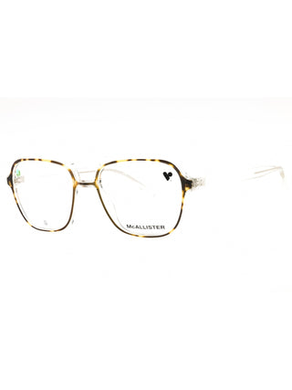 McAllister MC4534 eyeglasses featuring a sleek, lightweight black metal frame with a modern rectangular design.