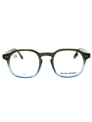 McAllister MC4535 eyeglasses featuring a sleek, lightweight black metal frame with a classic rectangular design.