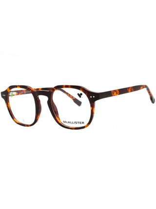 McAllister MC4535 eyeglasses featuring a sleek, lightweight black metal frame with a modern rectangular design.