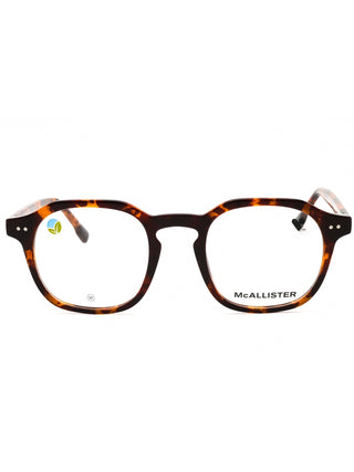 McAllister MC4535 eyeglasses featuring a sleek, lightweight black metal frame with a classic rectangular design.