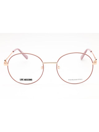 Moschino Love MOL617/TN eyeglasses featuring a sleek, lightweight black acetate frame with signature logo detailing.