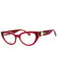 0LHF 00 - Burgundy/Clear demo lens