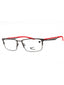 076 - SATIN GUNMETAL/UNIVERSITY RED/clear demo lens