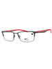 076 - SATIN GUNMETAL/UNIVERSITY RED/clear demo lens