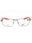 076 - SATIN GUNMETAL/UNIVERSITY RED/Clear demo lens
