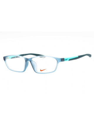 Nike 7130AF eyeglasses in matte space blue with clear demo lenses, 57-13-140 size.