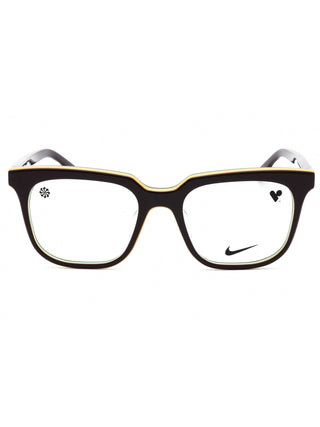 Nike 7167LB eyeglasses with a black rectangular frame and silver temple accents.
