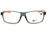 034 - MATTE SMOKE GREY/TOTAL ORANGE/clear demo lens