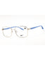 045 - SHINY SILVER/BLUE/Clear demo lens