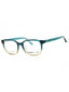 107 - Gl Teal/Nude/Clear demo lens