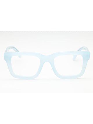 Palm Angels rectangular acetate eyeglasses in a classic black frame with a sleek, unisex design.