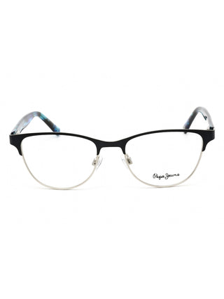 Pepe Jeans PJ1273 oval eyeglasses with a sleek black metal frame and slender temples.