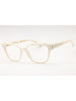 09YL - Marmorized Ivory/Clear demo lens