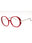 09WA - Shiny Transparent Red/Clear demo lens