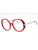 09WA - Shiny Transparent Red/Clear demo lens