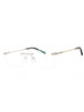 C02 - Shiny Silver/Gold/Black / Clear Lens