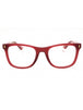 08CQ 00 - Frosted Cherry Red/Clear demo lens