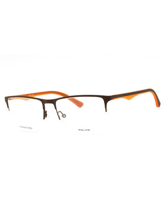Police VPL398  Metal Rectangular Men's Eyeglasses