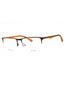 090L - SHINY DARK BROWN/Clear demo lens
