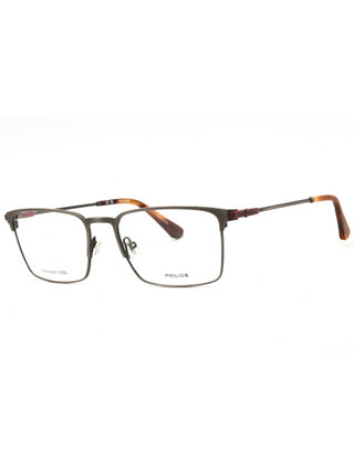 Police VPLF78N men's rectangular eyeglasses featuring a sleek, durable metal frame in a classic professional style.