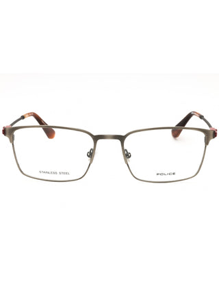 Police VPLF78N  Metal Rectangular Men's Eyeglasses
