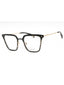 0301 - Striped Black / Clear Lens