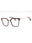 0K99 - Striped Brown / Clear Lens